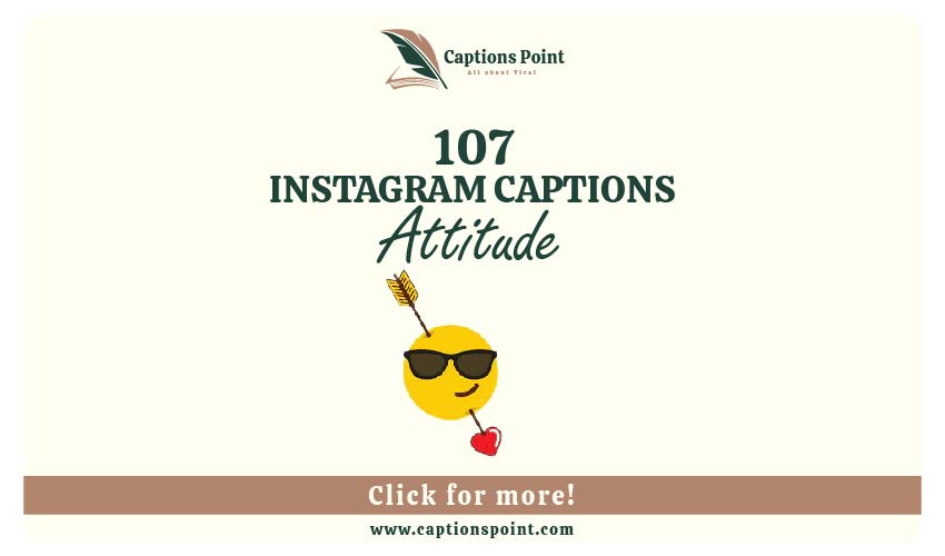 Attitude Caption For Instagram