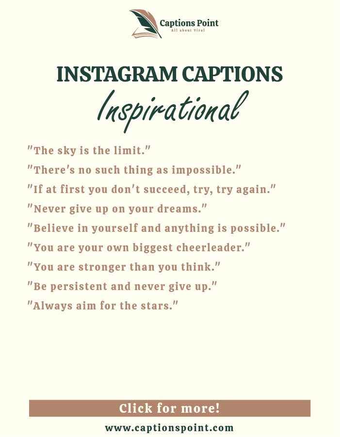 Best motivational captions for Instagram