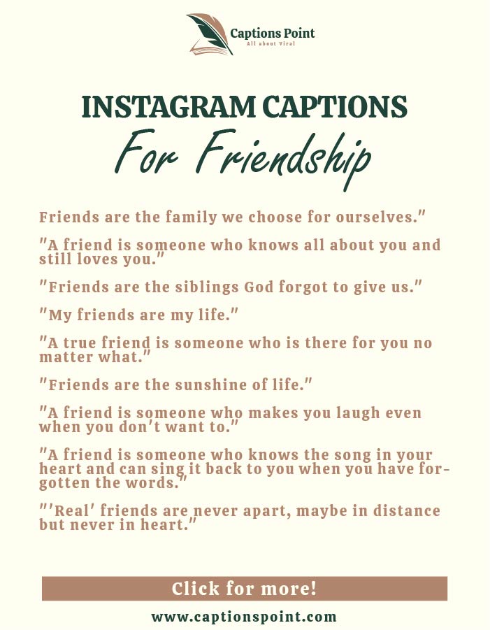 Long-distance friendship Instagram captions
