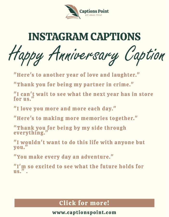 Wedding anniversary instagram captions