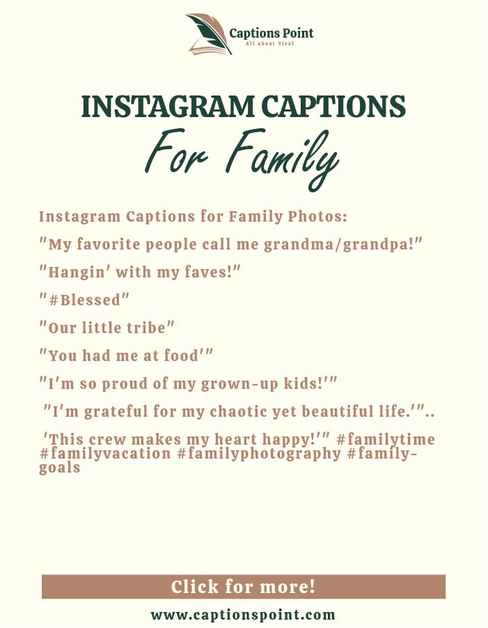 caption for family pic on Instagram