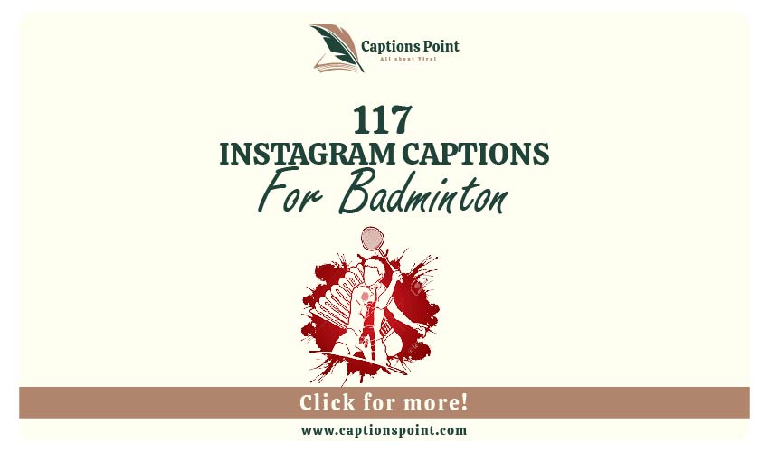 Badminton Caption For Instagram