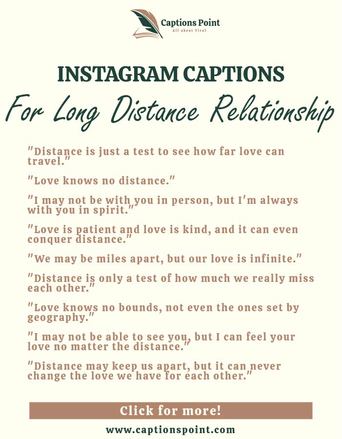Best Long Distance Relationship Captions For Instagram