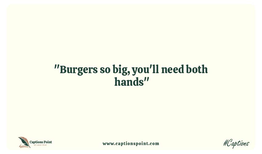 Best Instagram captions for burger