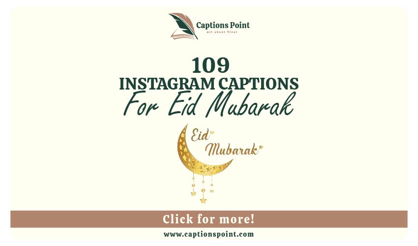 Eid Mubarak Caption For Instagram