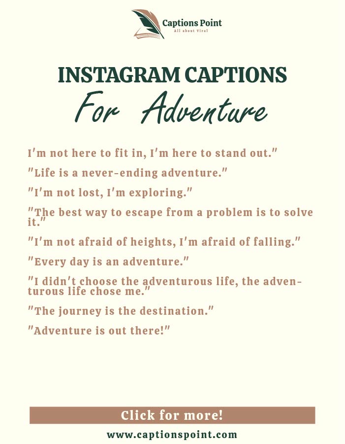 Funny Adventure Captions for Instagram