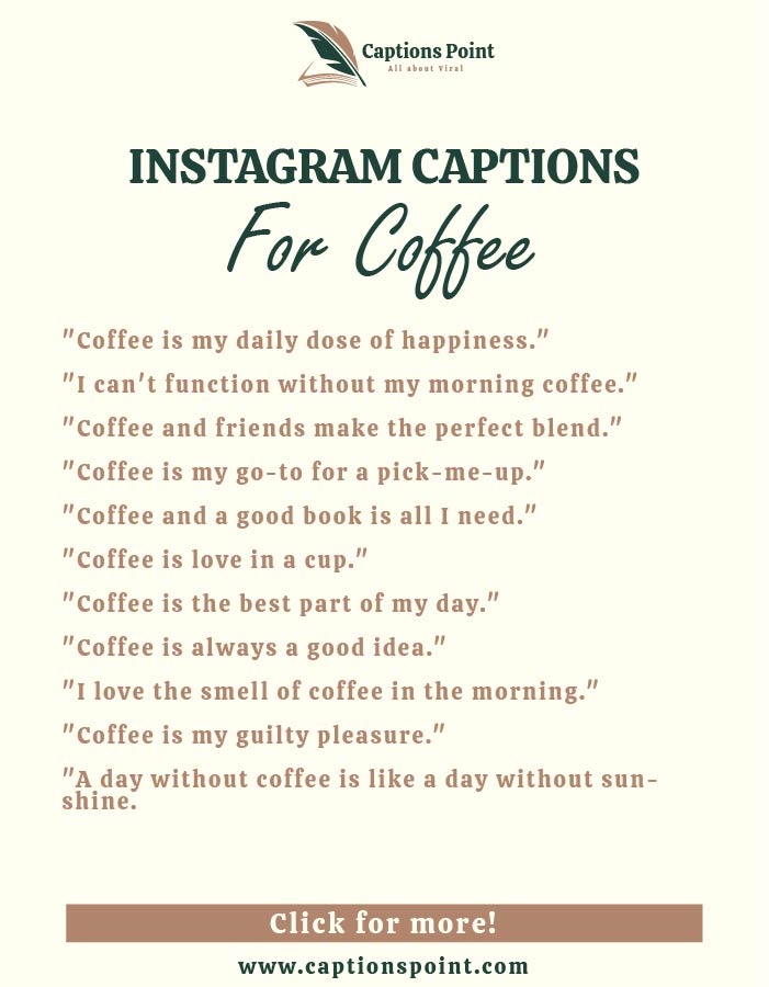 Funny coffee captions Instagram