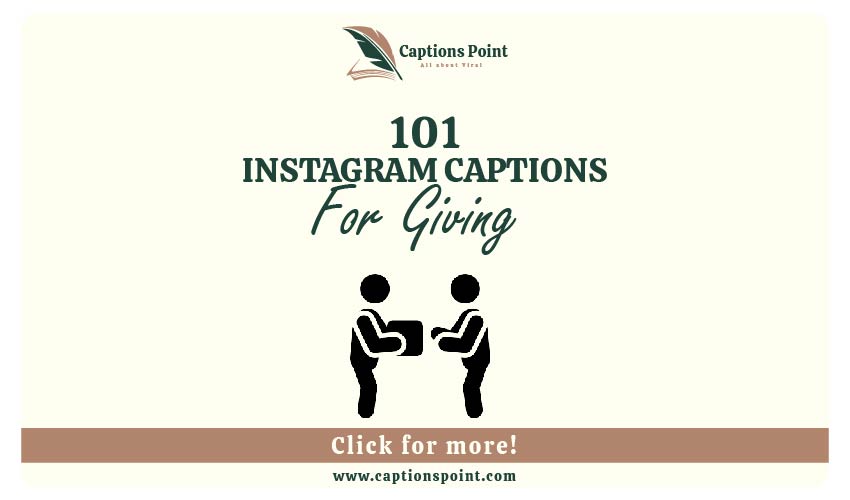 Giving captions For Instagram