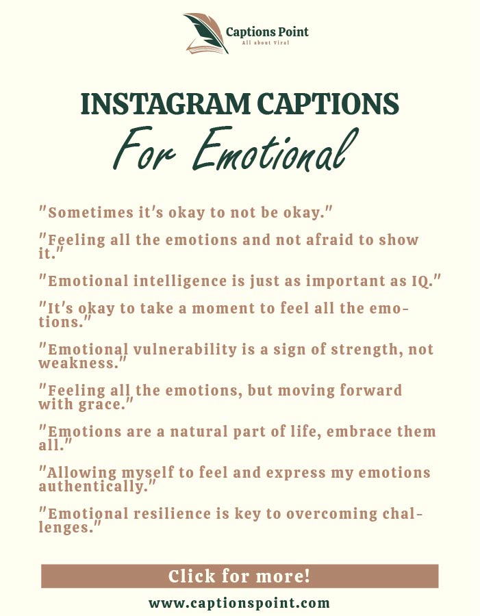 Good Instagram caption for emotional