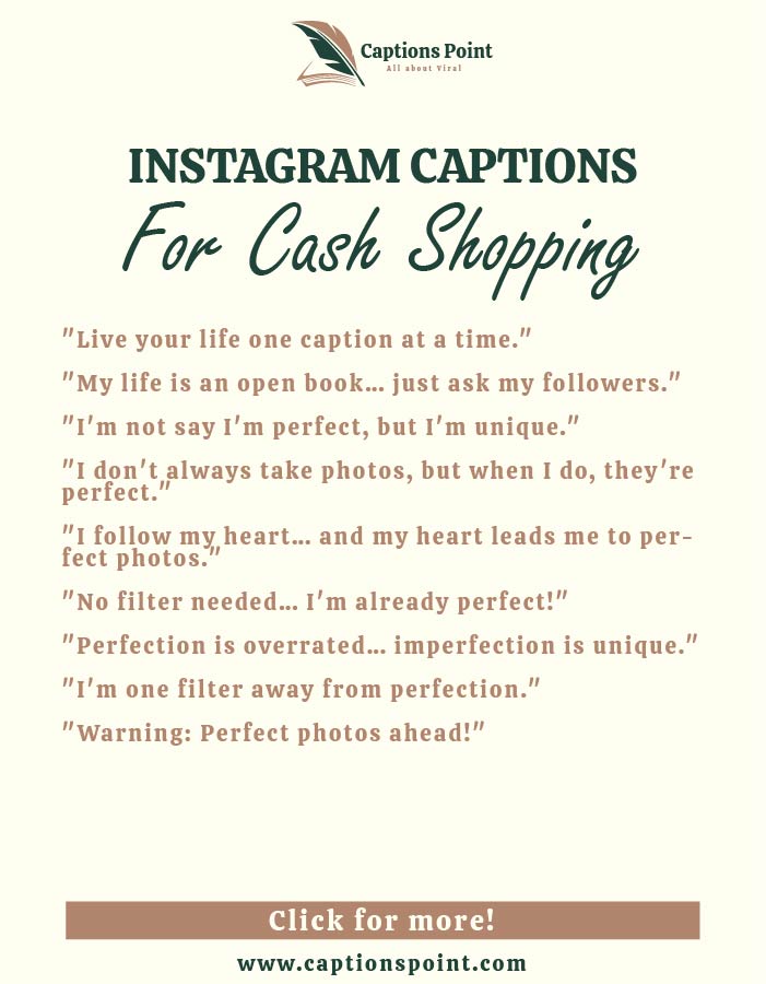 Grocery shopping Instagram captions