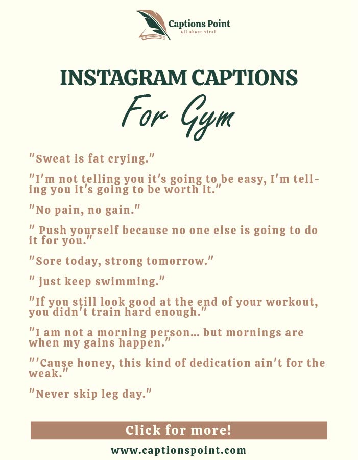 Gym partner captions for Instagram