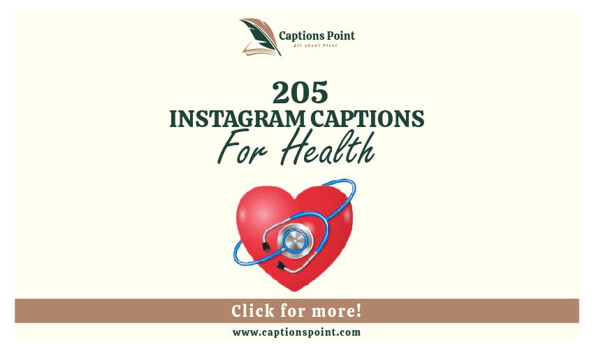 Health Caption For Instagram