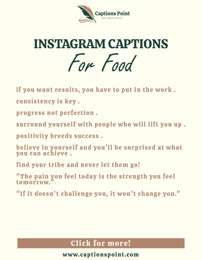 Healthy food captions for Instagram