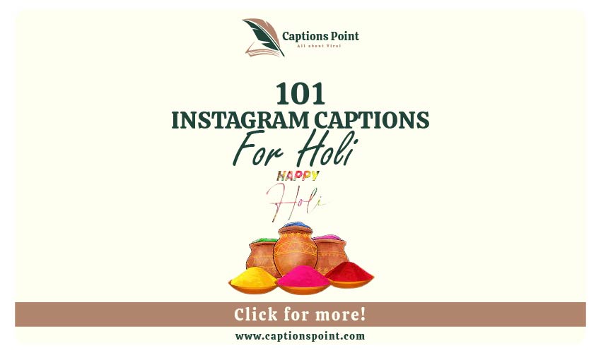 Holi Captions for instagram