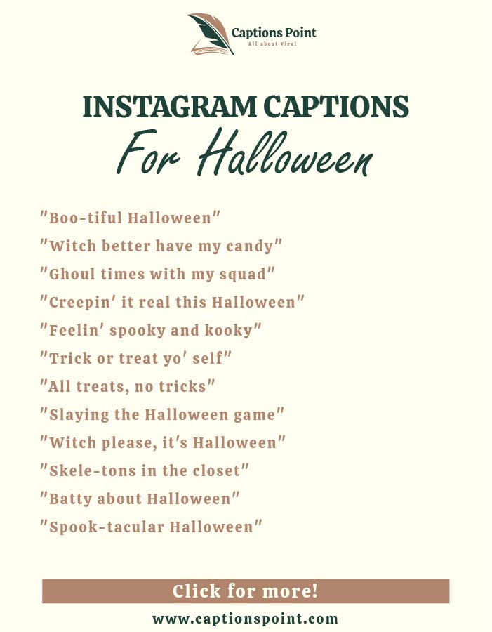 Instagram Halloween captions