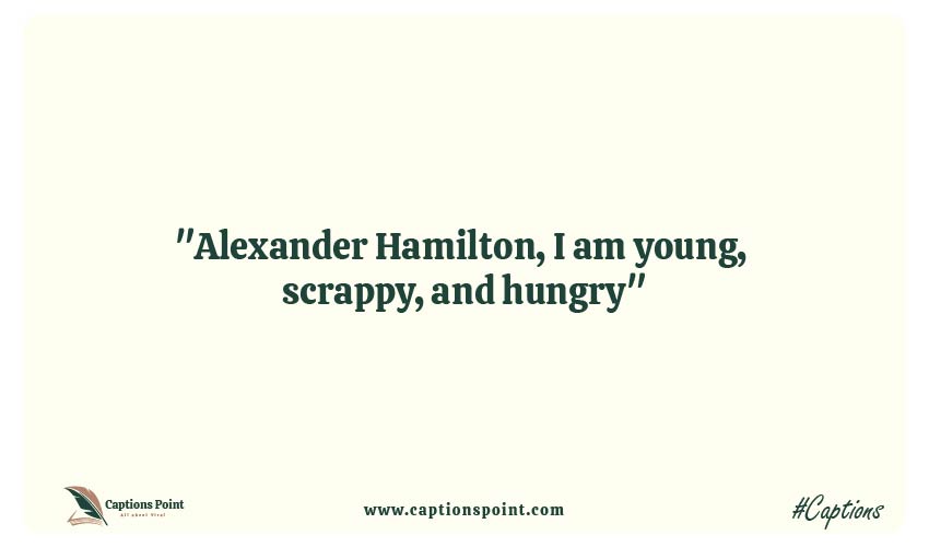 Instagram caption for Alexander Hamilton