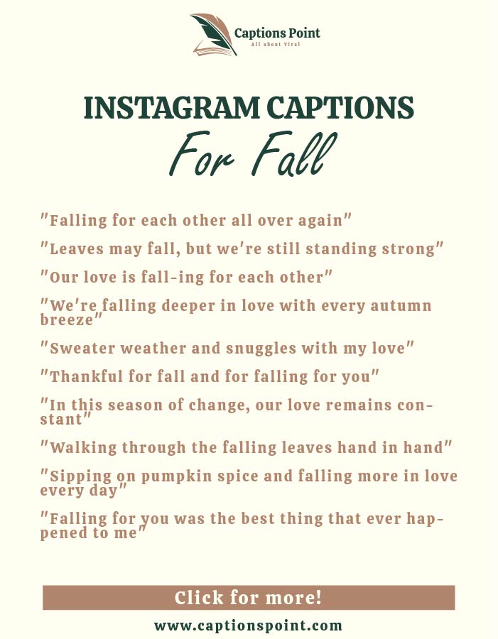 Instagram captions for fall