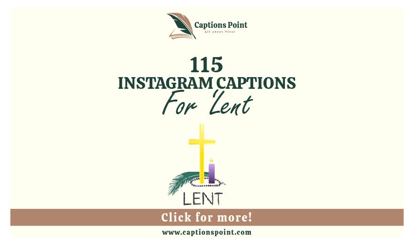 Lent captions For Instagram