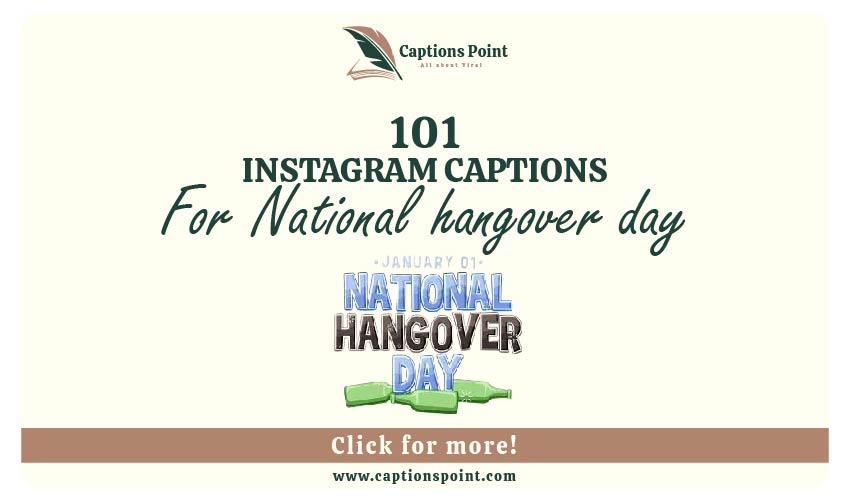 National hangover day captions