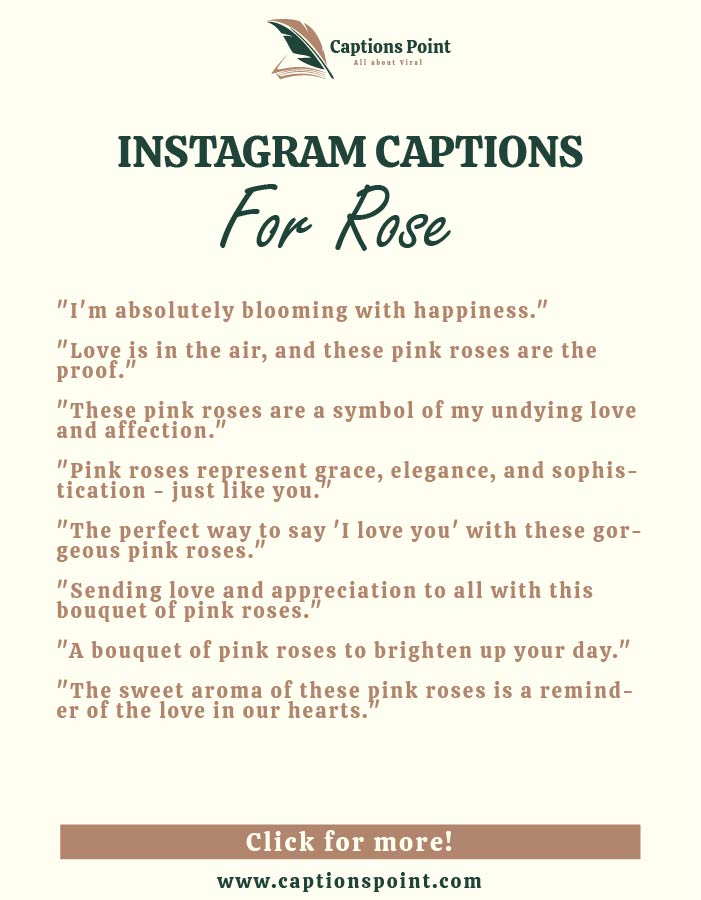 Red rose captions for Instagram
