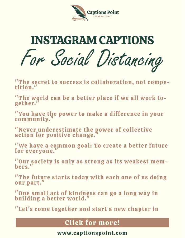 Social Distancing captions instagram