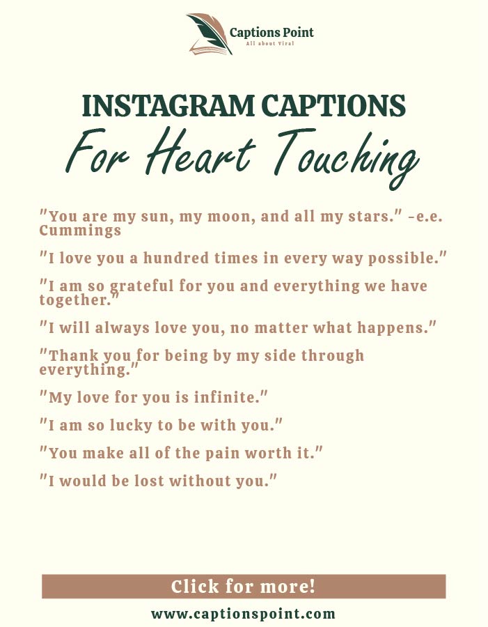 Unique Heart-Touching Captions For Instagram