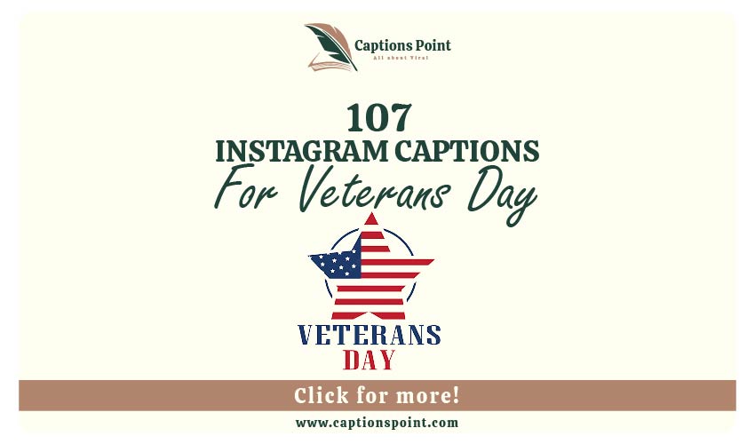 Veterans Day Captions For Instagram