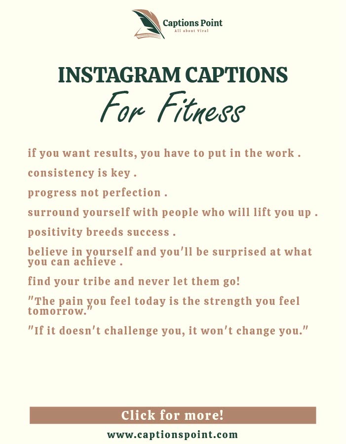Workout captions for Instagram