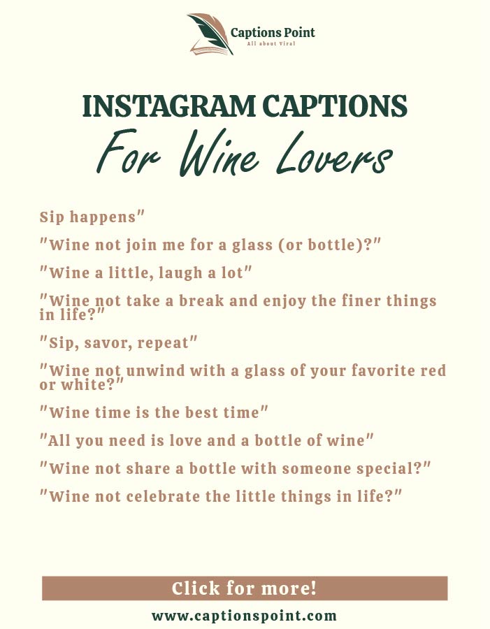 best Instagram caption for wine lover