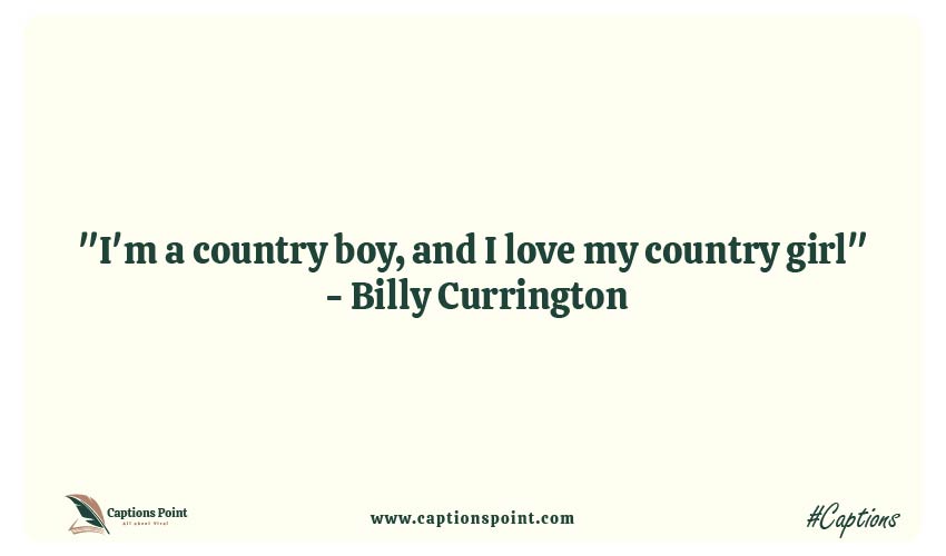 best country lyrics for captions