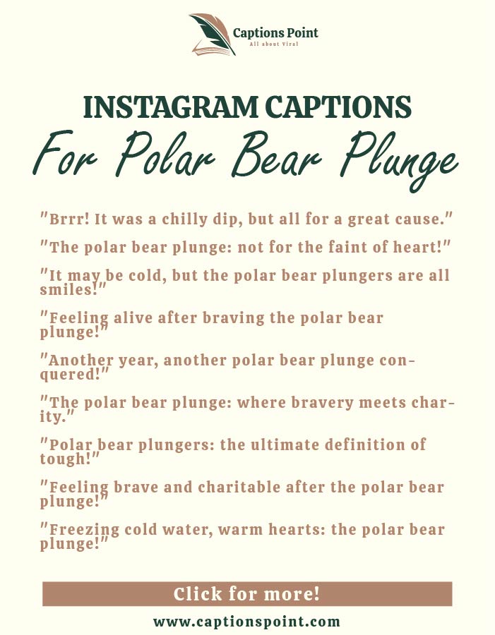 captions for polar bear plunge day