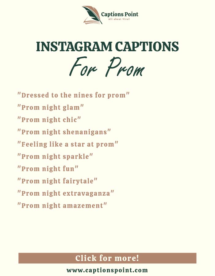 prom captions for instagram 2021